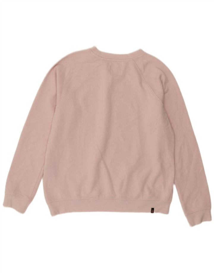 Volcom Womens Grafisk Sweatshirt Jumper US 8 Medium Pink Bomuld
