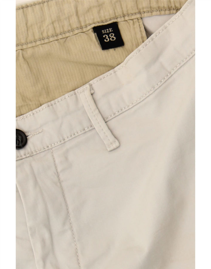 RIFLE Mens Straight Chino Trousers W40 L28 White Vintage Rifle and Second-Hand Rifle from Messina Hembry 