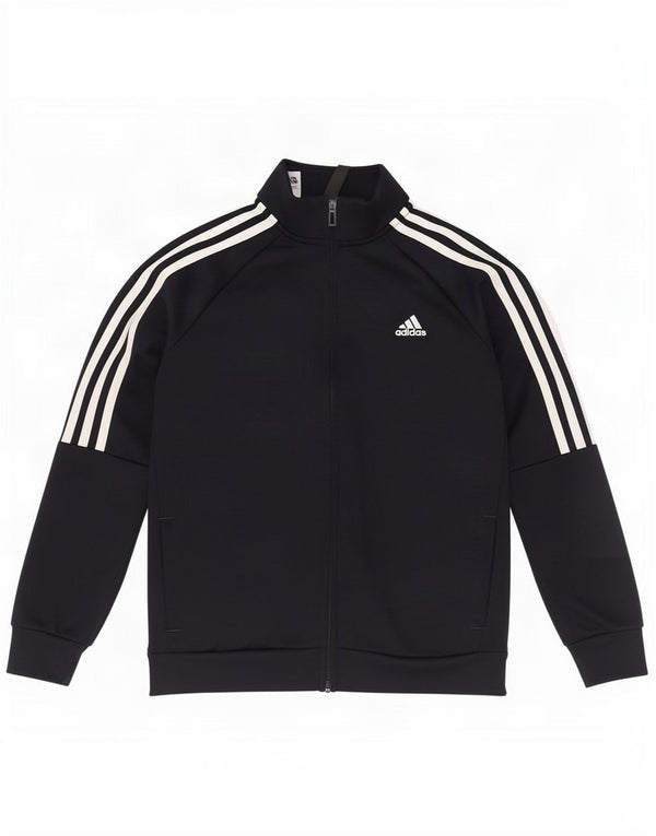Adidas Boys Aeroready Træningsdragt Topjakke 9-10 År Sort Polyester