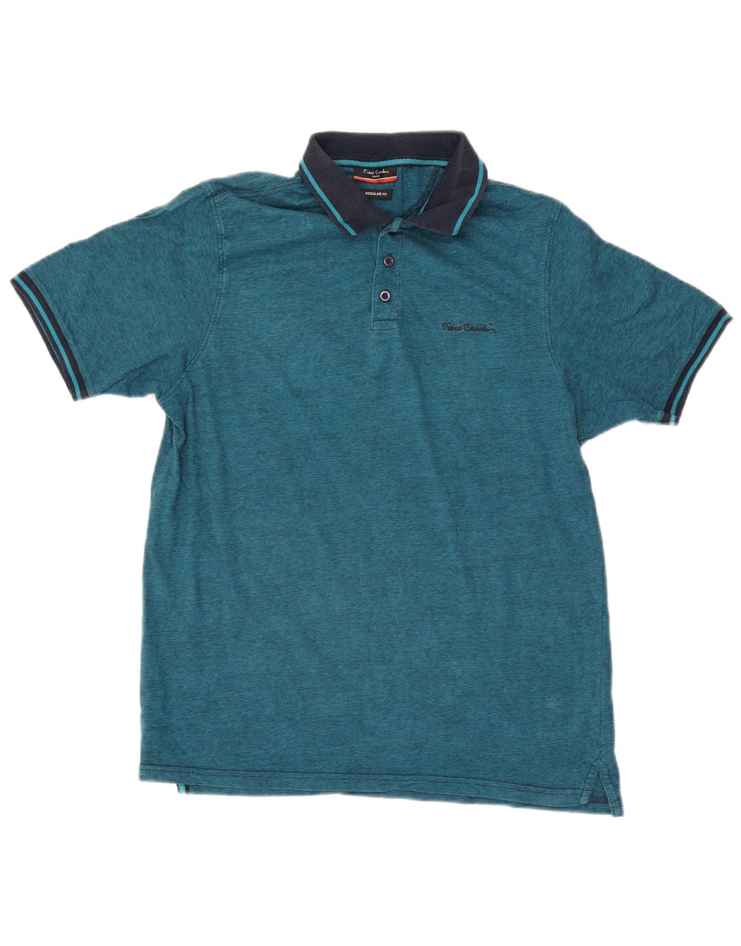 Pierre Cardin Herre Regular Fit Rugby Polo Shirt Medium Blue Pinstripe