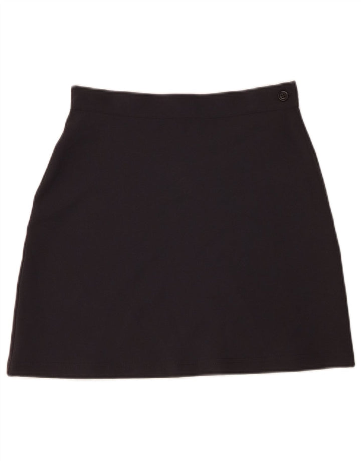 Benetton Dame Mini Nederdel IT 40 Small W26 Navy Blue Polyester