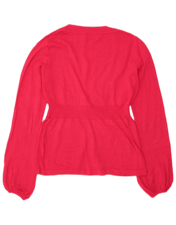 Marks & Spencer Dame Cardigan Sweater UK 8 Small Pink Viscose