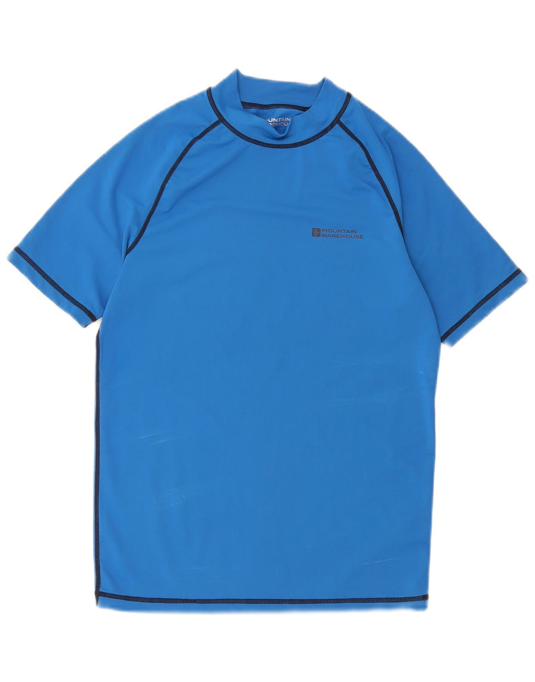 Mountain Warehouse Herre T-Shirt Top Lille Blå Nylon