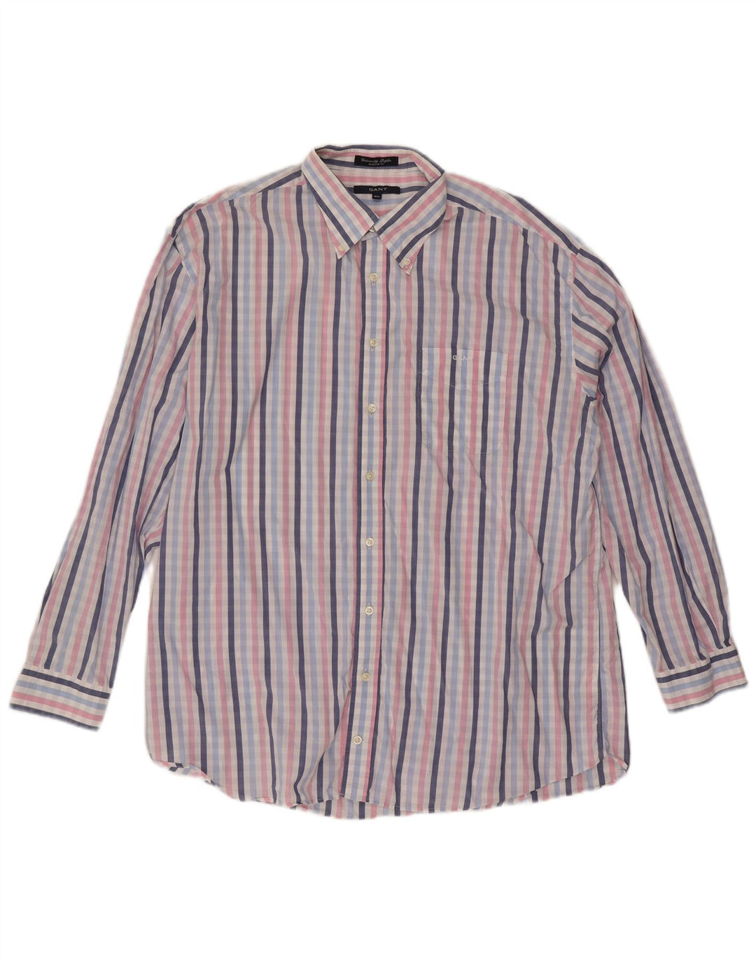 Gant herre Regular Fit skjorte 2XL flerfarvet ternet bomuld