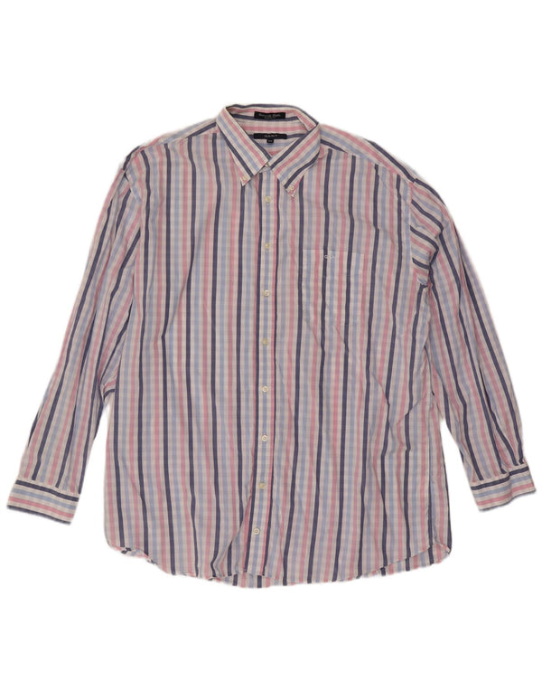 Gant herre Regular Fit skjorte 2XL flerfarvet ternet bomuld