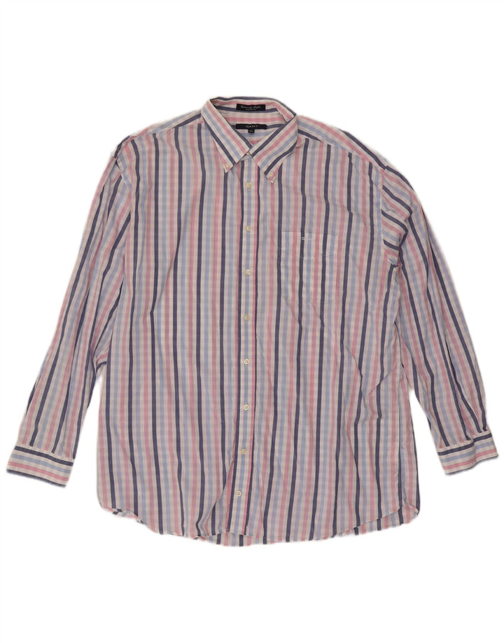 Gant herre Regular Fit skjorte 2XL flerfarvet ternet bomuld
