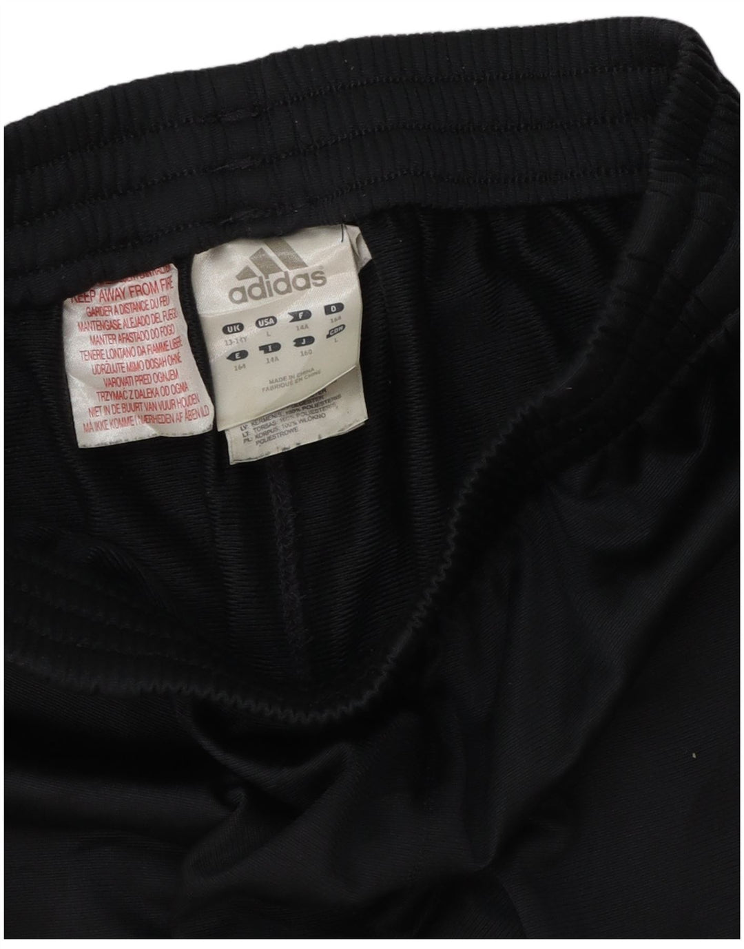 Adidas Træningsdragtsbukser til drenge 13-14 år Sort Colourblock Polyester