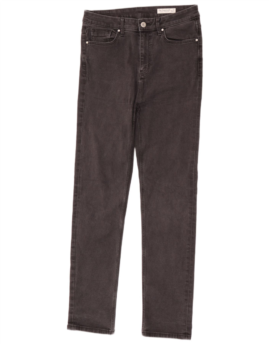 Marks & Spencer Dame Sienna Straight Jeans UK 12 Medium W30 L30 Black