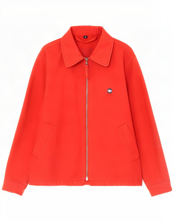 Murphy & Nye Kvinder Oversized Bomber Jacket UK 10 Lille Rød Bomuld