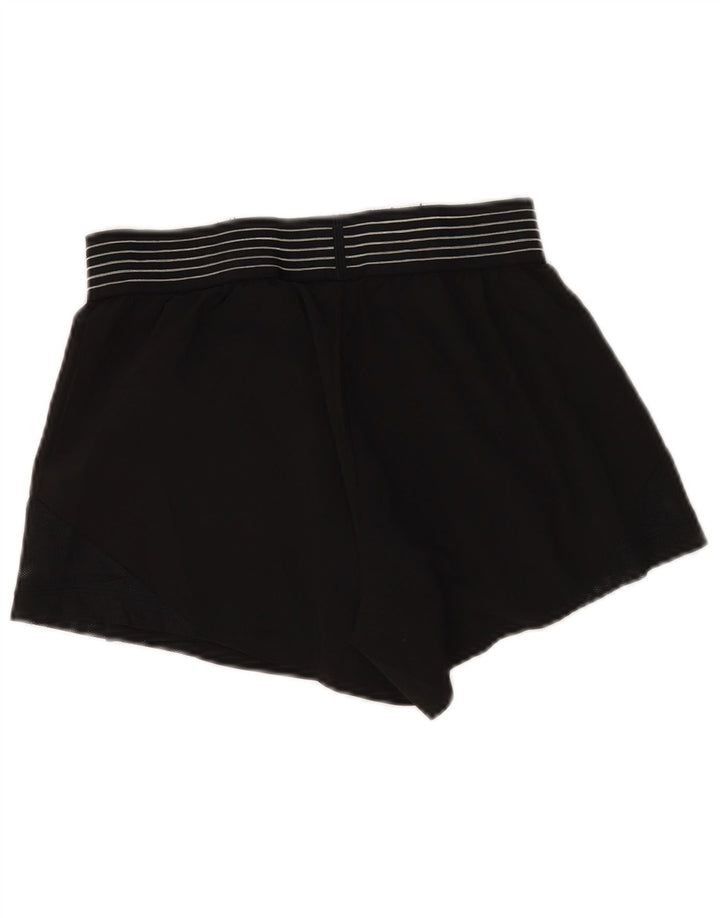 Nike Dame Dri Fit Sport Shorts UK 8 Small Black Polyester