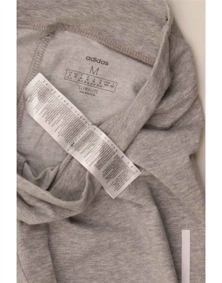 Adidas Dame Climalite Grafiske Leggings UK 12/14 Medium Grey Bomuld