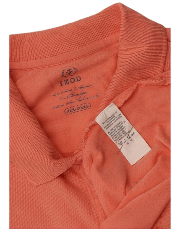 IZOD Dame Polo Shirt UK 22 3XL Pink Bomuld