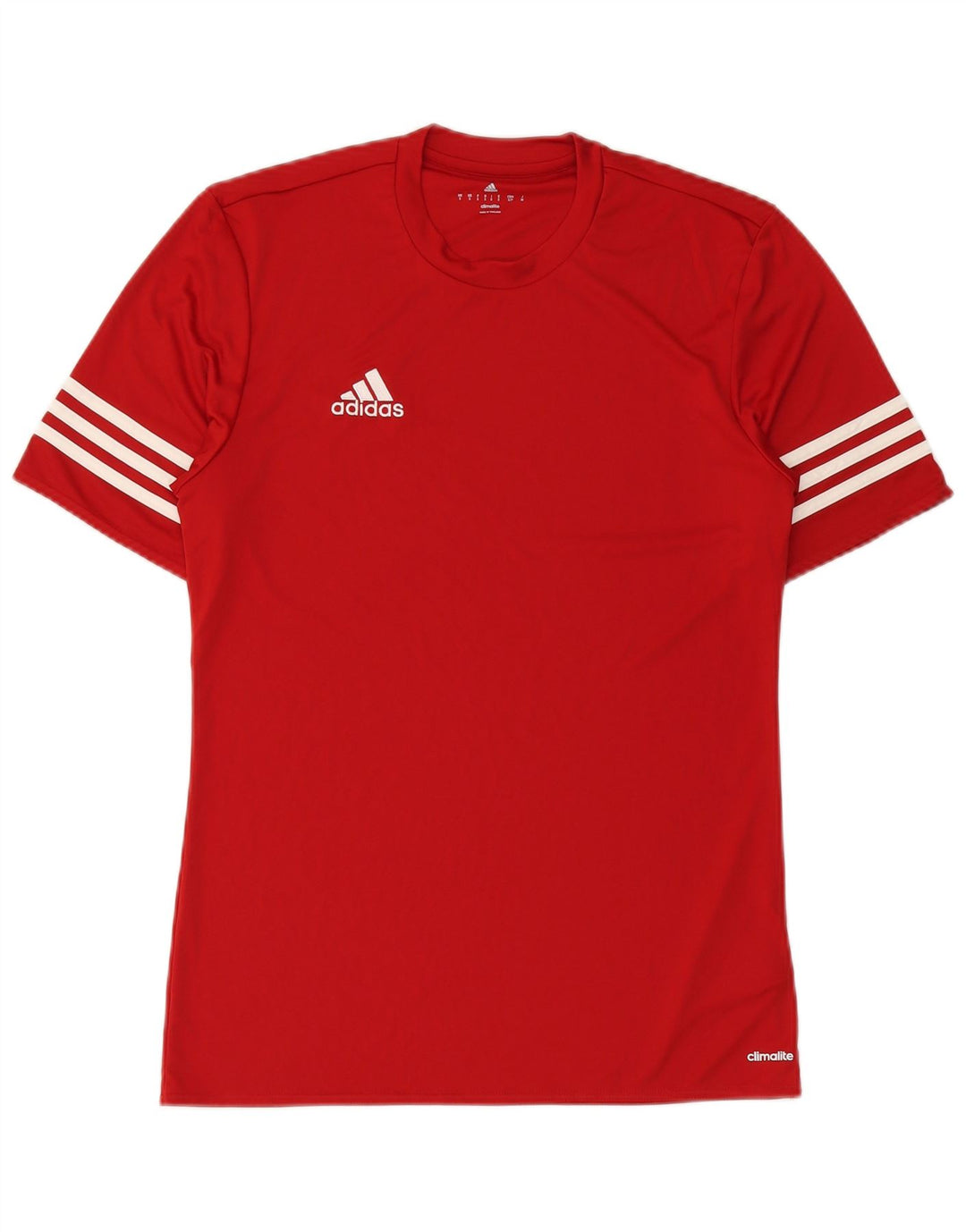ADIDAS Herre Climalite T-Shirt Top Lille Rød Polyester