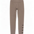 Nike Dame Dri Fit Grafiske Leggings UK 12 Medium Grey Polyester