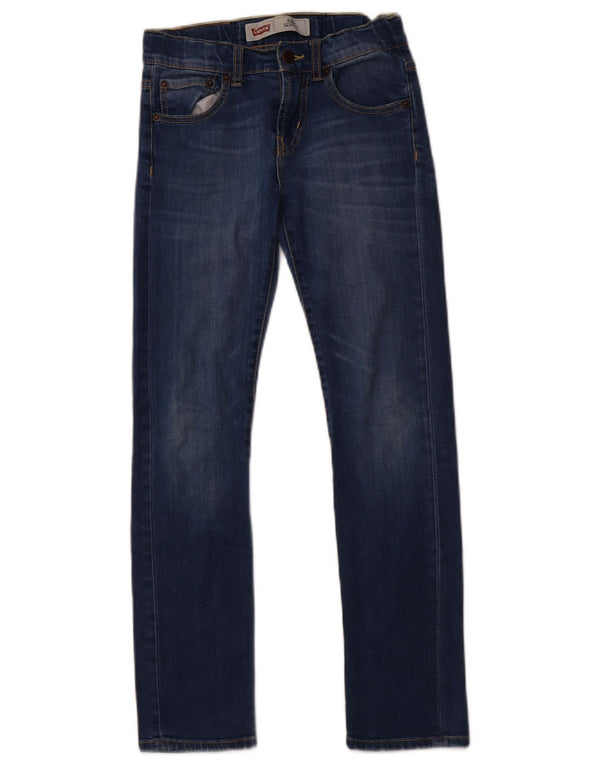 LEVI'S Girls 510 Skinny Jeans 9-10 år W26 L27 Blå Bomuld