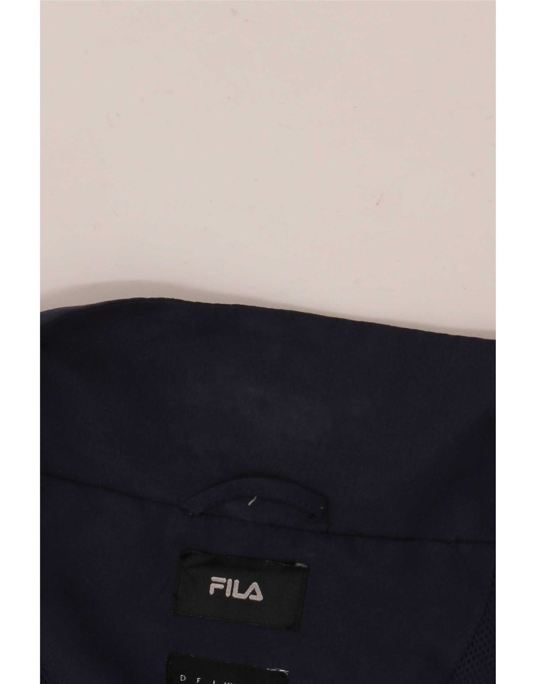 Fila Herre Loose Fit Bomber Jacket UK 38 Mellem marineblå stribet polyester