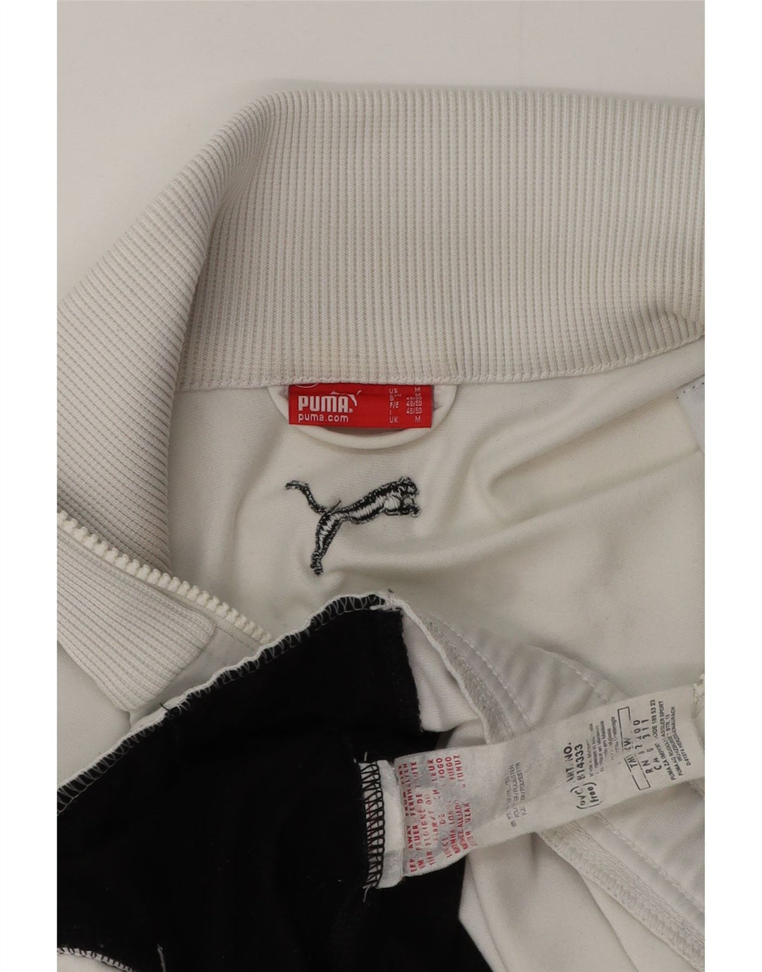 Puma Træningsdragt til mænd Topjakke Medium White Colourblock Polyester