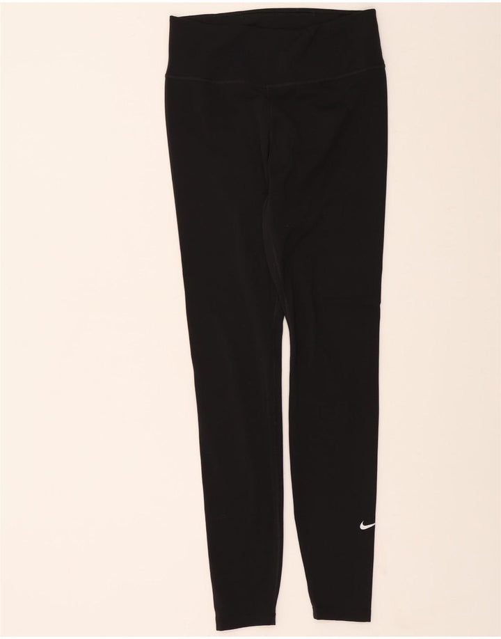 NIKE Womens Dri Fit Leggings UK 10 Small  Black Polyester Vintage Nike and Second-Hand Nike from Messina Hembry 