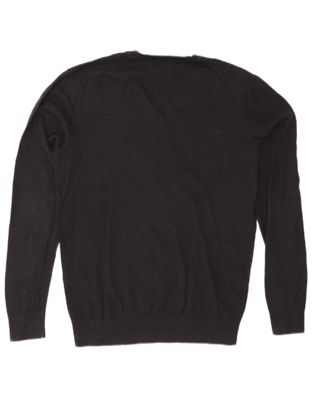 Zara Herre V-hals sweater Stor sort bomuld
