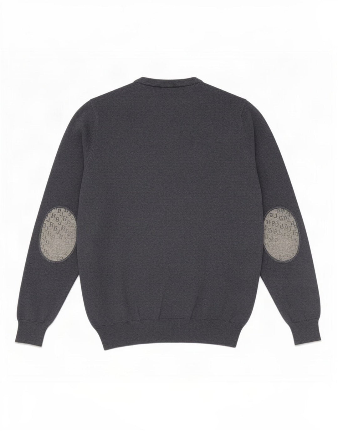 Harmont & Blaine Herre sweater med rund hals, medium marineblå uld