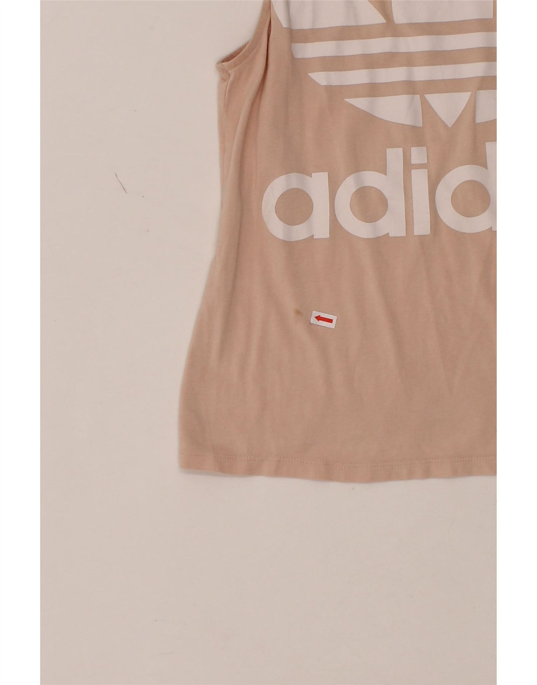 ADIDAS Womens Graphic Vest Top UK 6 XS Pink Vintage Adidas and Second-Hand Adidas from Messina Hembry 