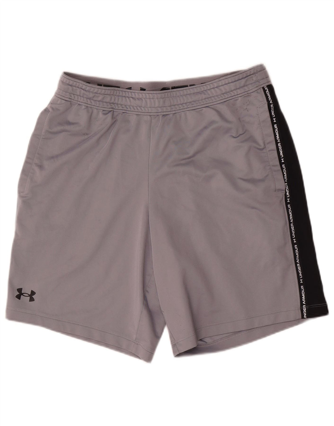 Under Armour Herre grafiske sportsshorts, store grå farveblok polyester