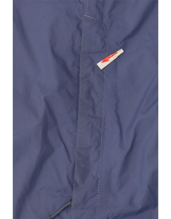 The North Face Regnjakke med hætte til kvinder UK 16 Stor blå nylon