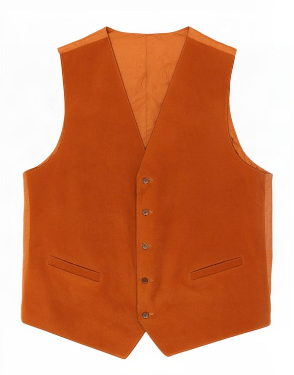 Vintage herre ruskind vest lille brun