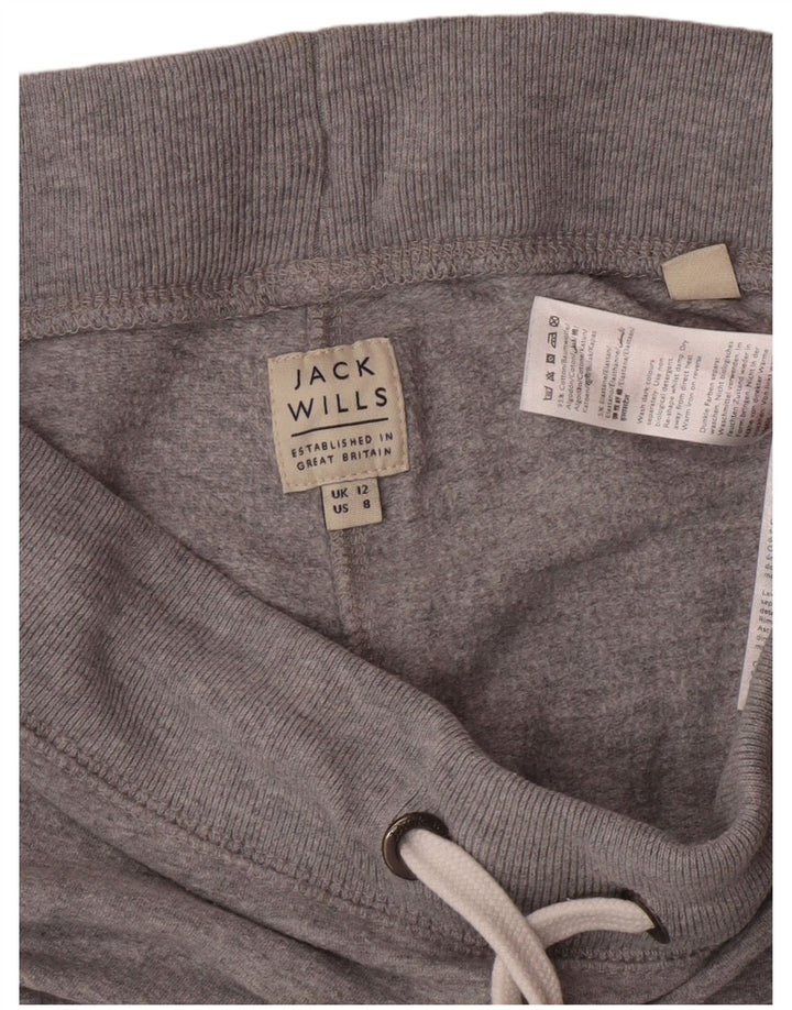 JACK WILLS Grafisk træningsdragt til kvinder Joggers UK 12 Medium Grå