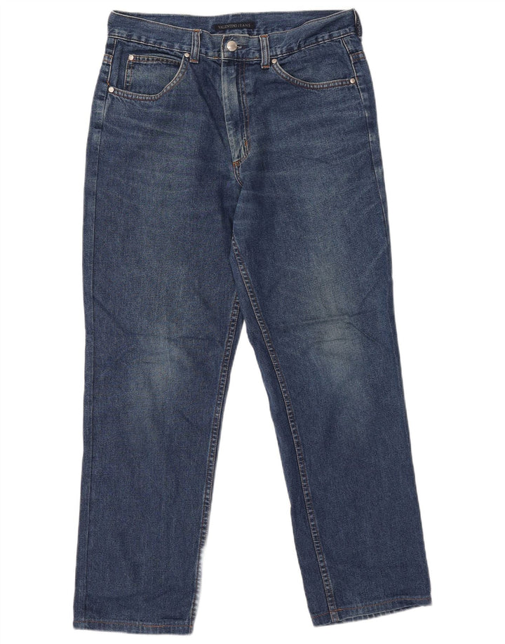 Valentino Straight Jeans til mænd W32 L28 Blå