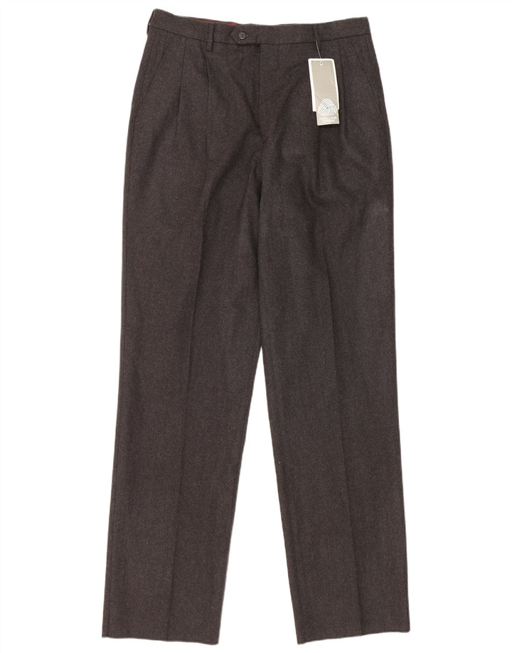Vintage Herre Pegged Suit Bukser IT 48 Medium W30 L33 Grå Uld