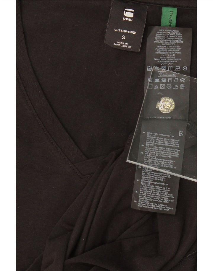 G-STAR Womens T-Shirt Top UK 8 Small Black Cotton Vintage G-Star and Second-Hand G-Star from Messina Hembry 