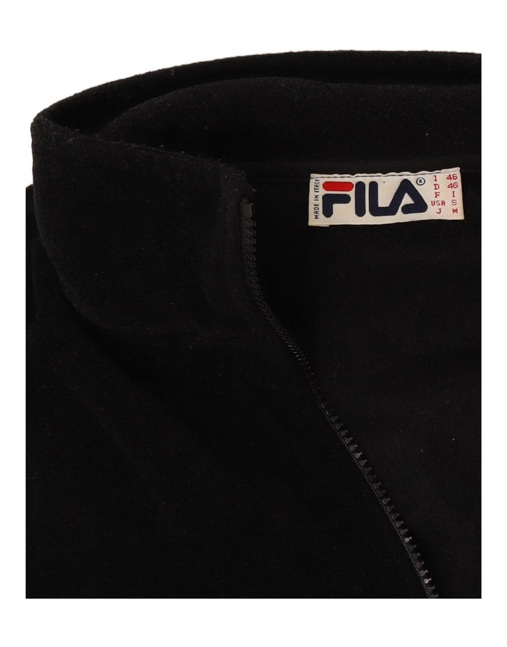 Fila Herre lynlås hals Fleece Jumper IT 46 Lille Sort