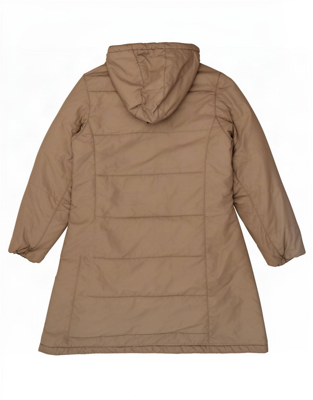 Jack Wolfskin Dame Hætte Polstret Frakke UK 12/14 Medium Beige Polyester