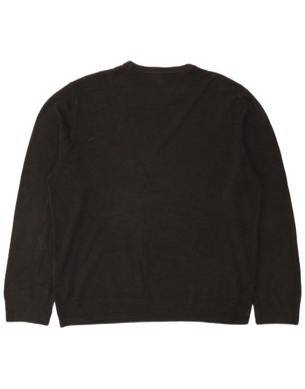 Marks & Spencer Herretrøje med rund hals 2XL sort akryl