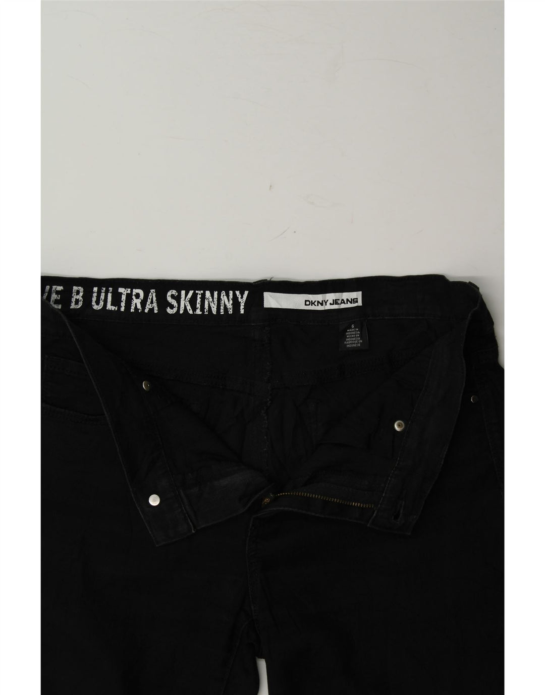 DKNY Womens Skinny Jeans US 6 Medium W30 L30 Black Cotton Vintage Dkny and Second-Hand Dkny from Messina Hembry 