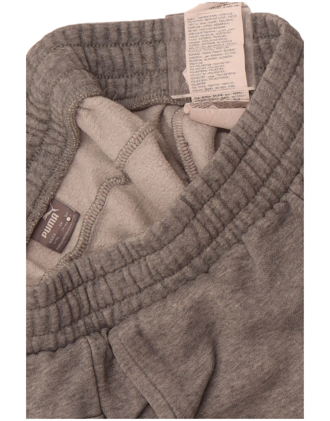 PUMA Træningsdragt til drenge Bukser Joggers 13-14 år Grå bomuld