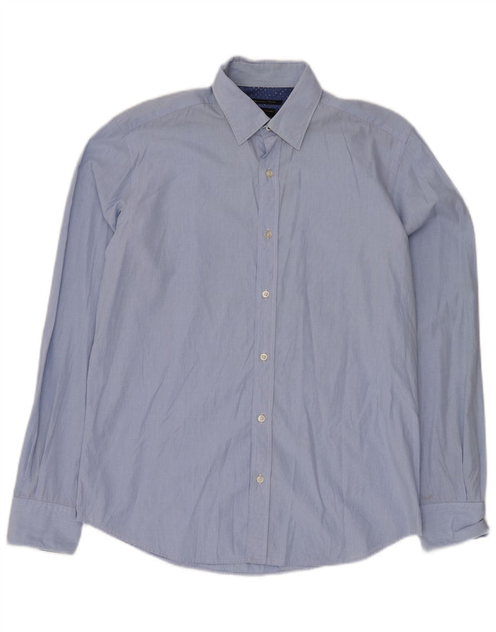 MASSIMO DUTTI Herreskjorte Medium Blue Gingham