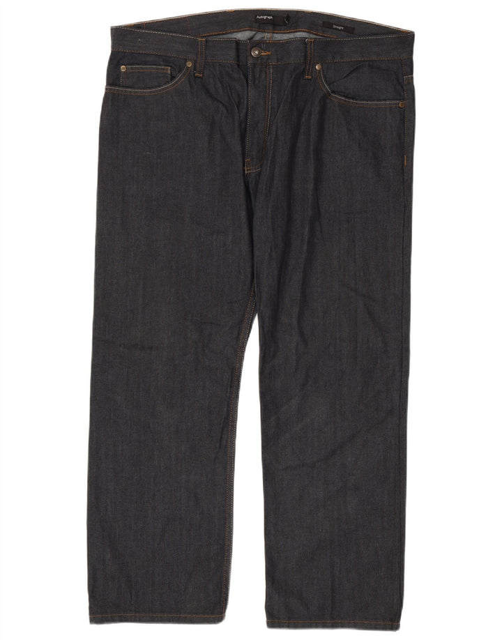 Marks & Spencer Straight Jeans til mænd W40 L29 Marineblå Bomuld