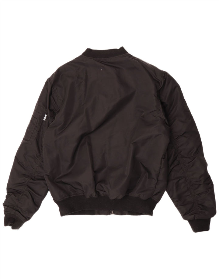 Snipes Herre Loose Fit Flight Aviator Jacket UK 36 Small Black Polyamide