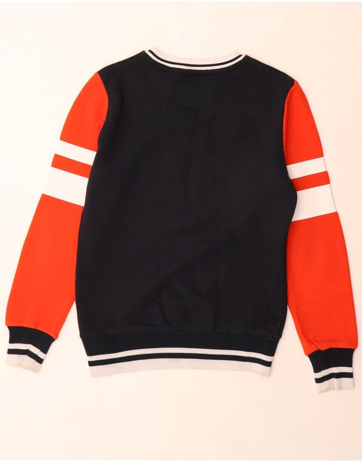 Superdry Grafisk Sweatshirt-trøje til mænd Medium Sort Colourblock Bomuld