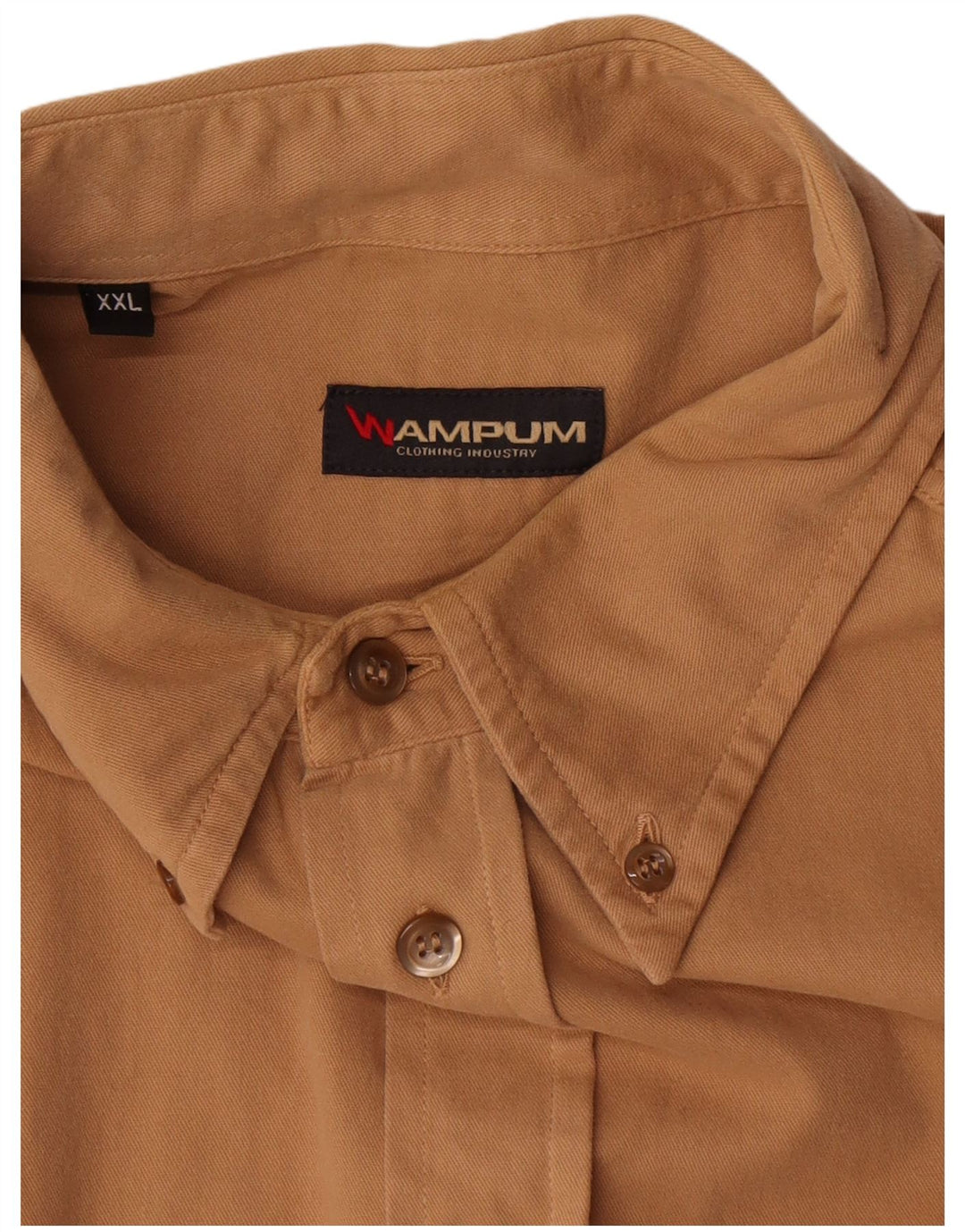 Wampum herreskjorte 2XL brun bomuld