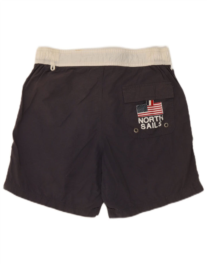 North Sails Badeshorts til mænd Small Navy Blue Colourblock Bomuld