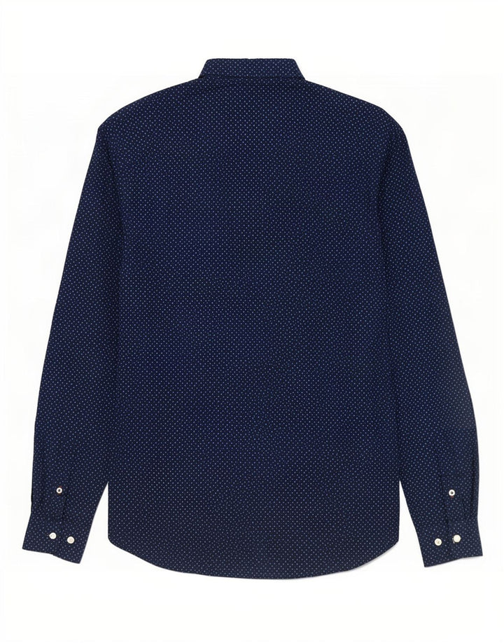 Jack & Jones herreskjorte medium marineblå plettet bomuld