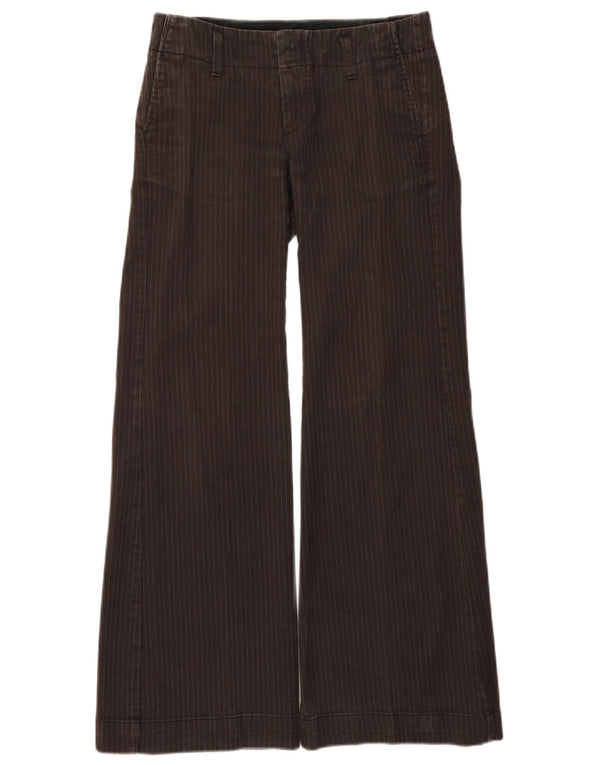 Gap Womens Flare Chino-bukser US 4 Small W28 L30 Brown Pinstripe