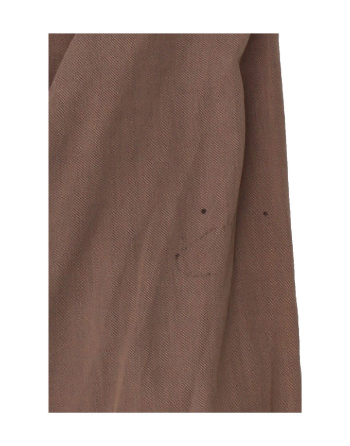 TRUSSARDI JEANS Mens Shirt Large Brown Vintage Trussardi Jeans and Second-Hand Trussardi Jeans from Messina Hembry 