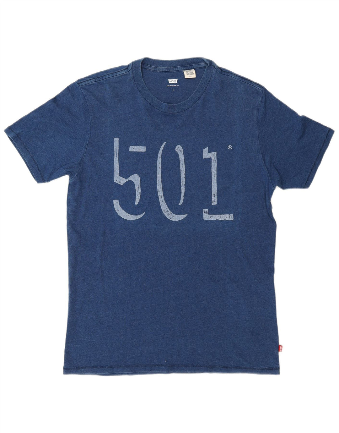 Levi's Herre grafisk T-shirt top lille blå bomuld
