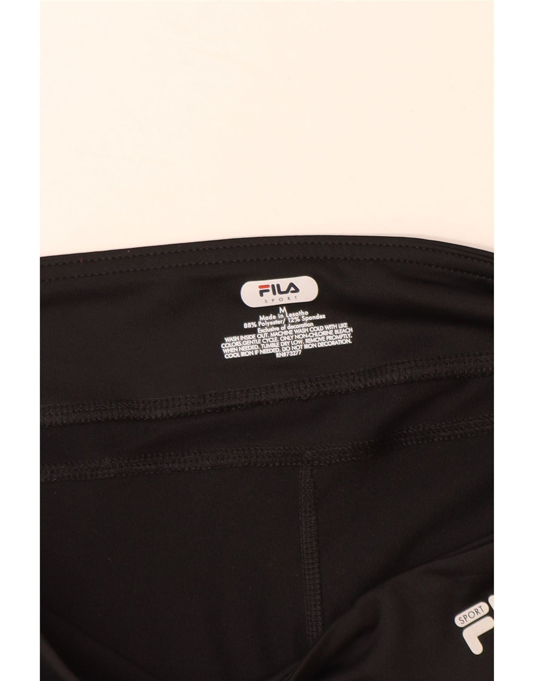 FILA Dame Capri Leggings UK 14 Medium Sort Polyester