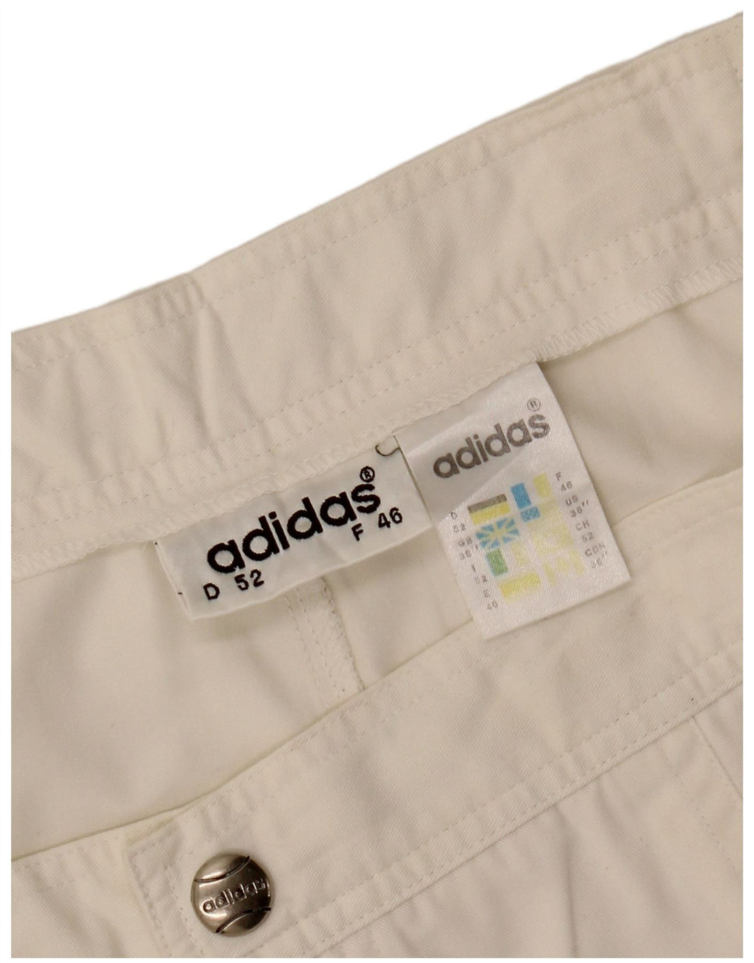 ADIDAS Chino Shorts til mænd W36 Large White Polyester