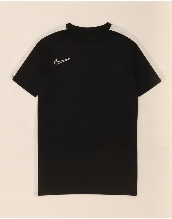 Nike Boys Dri Fit T-shirt Top 13-14 år XL Sort Colourblock Polyester